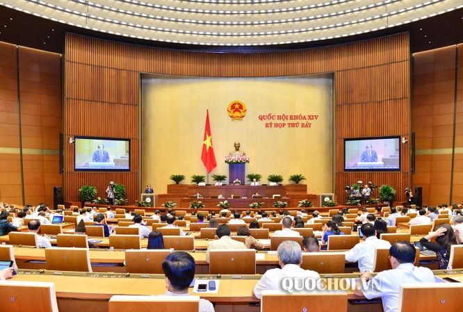 國會第七次會議場面。(圖源:Quochoi.vn)