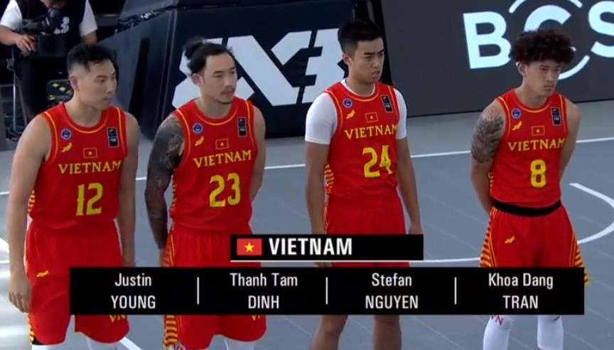 代表越南隊４名球員。（圖源：互聯網）