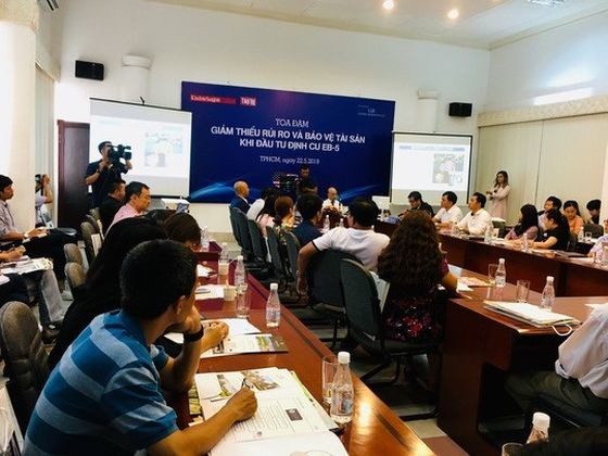 “減少投資移民(EB-5)風險與保護財產”座談會現場一瞥。（圖源：玲英）