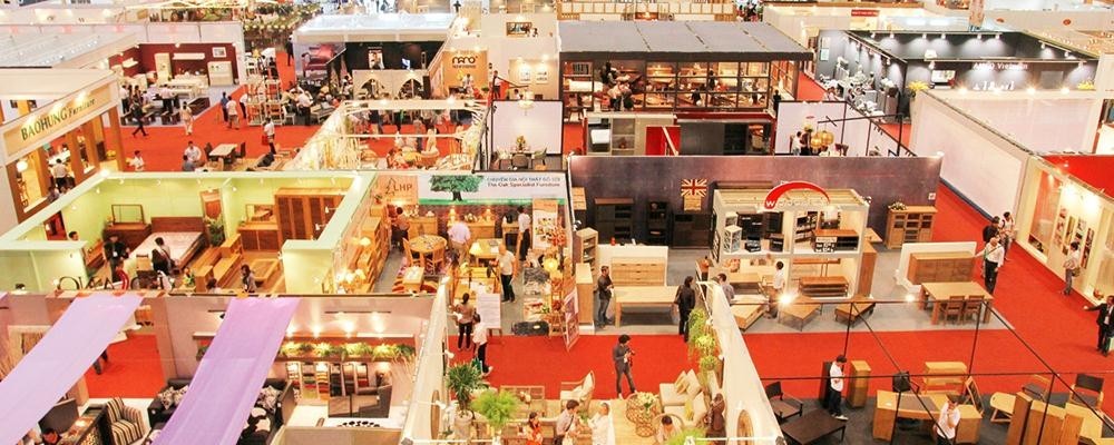 本市擬投建木材展銷中心。圖為2019年越南國際木製品與美術工藝品展一瞥。（示意圖源：互聯網）