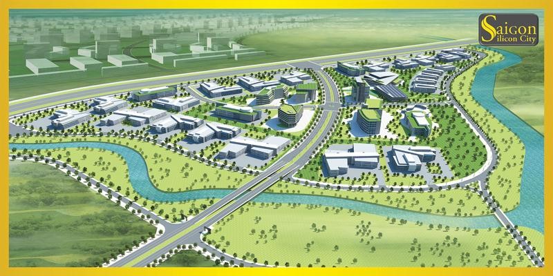 圖為第九郡隆福坊科技園區規劃效果圖。（圖源：Saigon Silicon City）