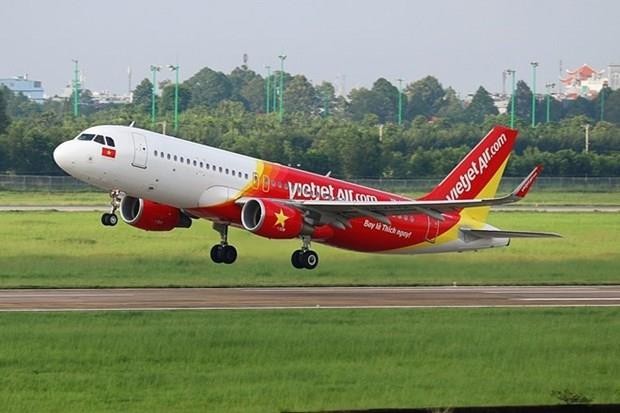 越捷航空公司的航班時刻表從昨日恢復正常飛行。（圖源：Vietjet）