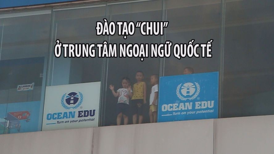 圖為同亥Ocean Edu外語中心一瞥。(圖源:青年報視頻截圖)