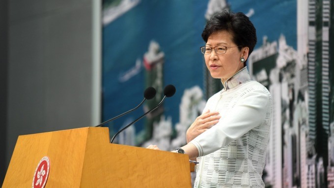 香港特首林鄭月娥。（圖源：AFP）