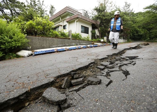 日本山形縣外海18日晚發生規模6.7強震,宮城、山形、新潟、石川4縣共有26人受傷。(圖源:共同社)