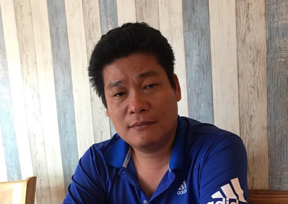 被拘捕的涉案嫌犯阮晉良。（圖源：互聯網）