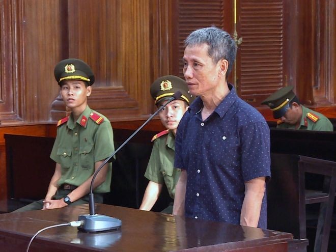 被告人張友祿在法庭上回答審判長提問。（圖源：誠鐘）