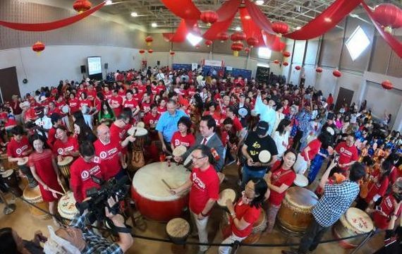 多倫多擊鼓活動現場。（圖源：互聯網）