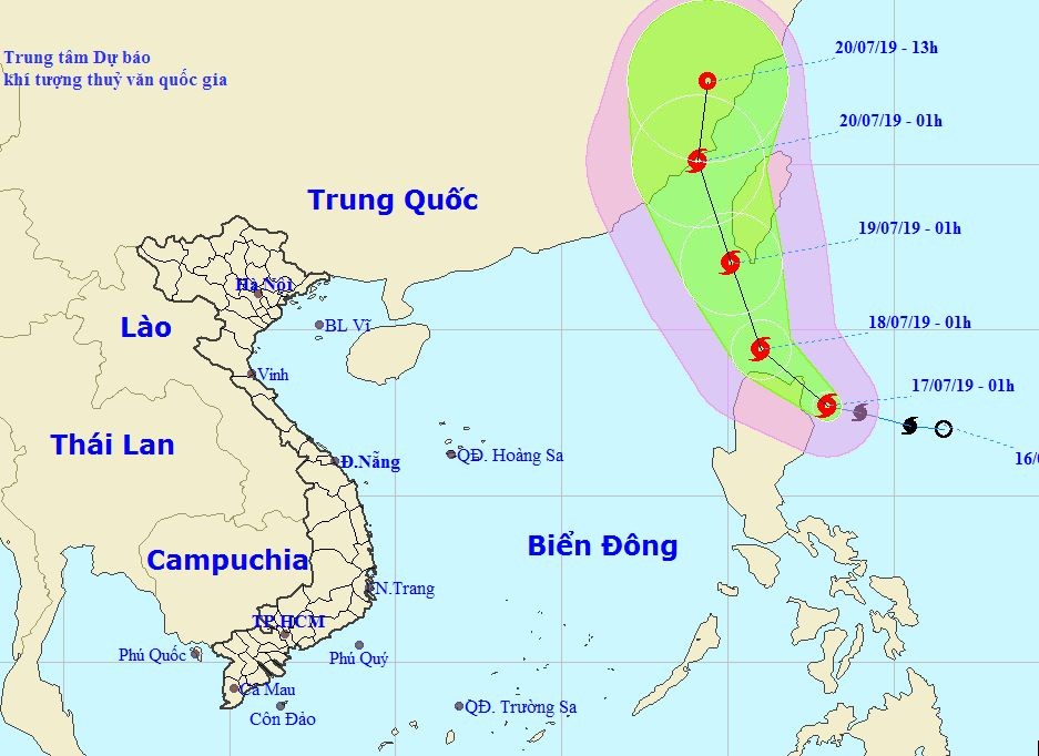 圖為丹娜絲(Danas)颱風移動方向。（圖源：國家水文氣象中心）