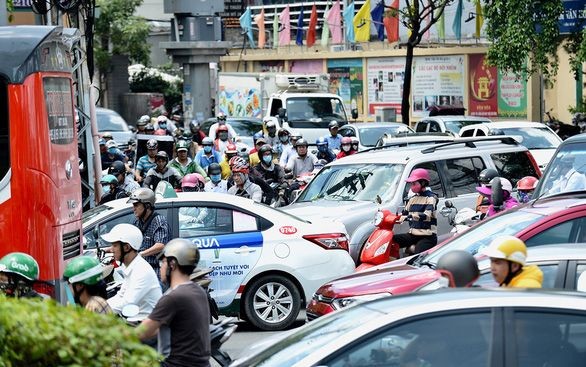第三郡武氏六街-民主環島區域經常塞車。