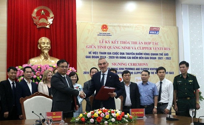 廣寧省和英國克利伯風險投資公司簽署合作協議。（圖源：VNA）