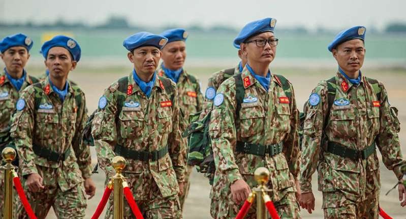 圖為我國參加聯合國維和活動的1號二級野戰醫院的特派隊員。（圖源：VnE）