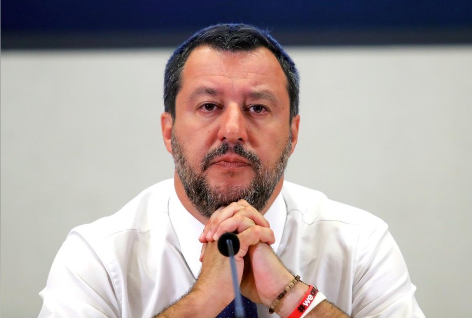 意大利副總理兼內政部長、聯盟黨黨首薩爾維尼。（圖源：路透社）