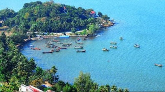 從高空俯瞰的海賊島。