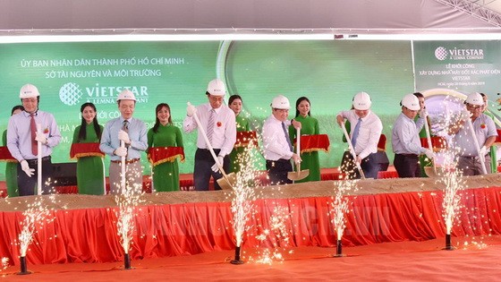 Vietstar垃圾焚燒發電廠動工興建儀式。（圖源：市黨部新聞網）