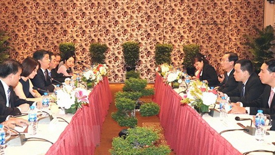 會晤現場一瞥。（圖源：越通社）