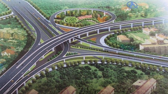 第二郡安富交通樞紐總體設計圖。（圖源：互聯網）