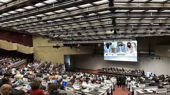 萬國郵政聯盟第三次特別大會現場。（圖源：互聯網）