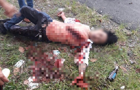 案發現場，一名青年被當場砍死。（圖源：K.Nam）