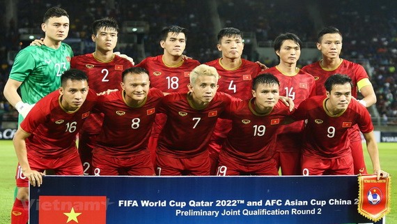 越南足球隊。（圖源：越通社）