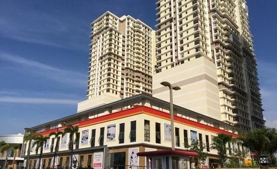 BIDV 嘉定分行最近通報拍賣第七郡The Era Town公寓的27間住房單位以回收債款。(圖源:潘強)