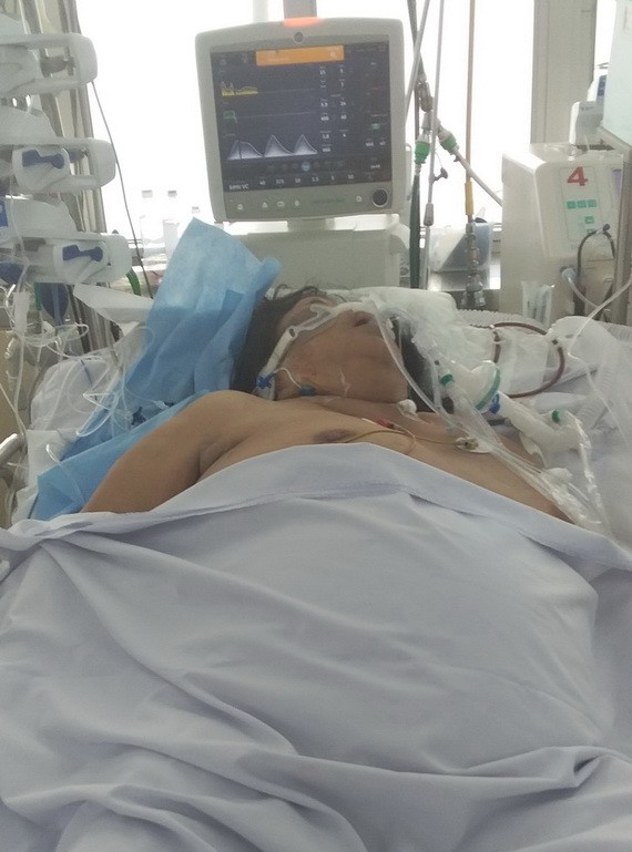 黃玉燕還在大水鑊醫院急救室接受治療。