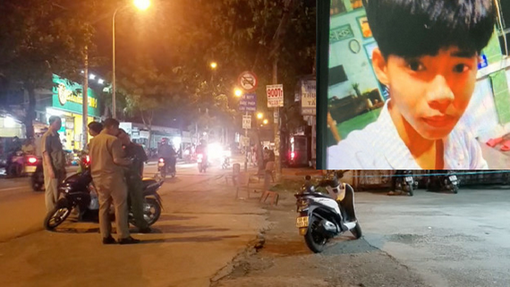 殺人兇犯陳和明（小圖）與案發現場。（圖源：Zing）