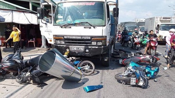 車禍現場。（圖源：孟豐）