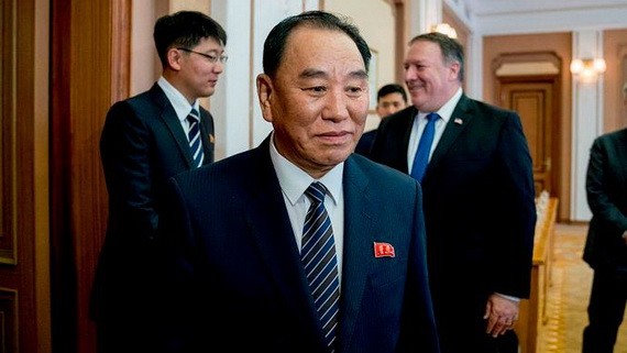 朝鮮亞太和平委員會委員長金英哲27日發表談話，批評美國堅持對朝敵視政策，敦促美國今年年底前拿出新方案參與朝美對話。（圖源：互聯網）