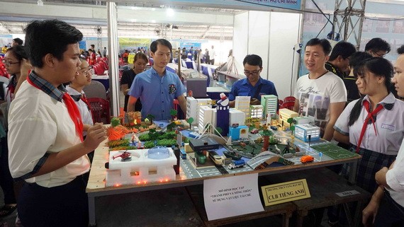 某展位推介自己的創意模式。（圖源：越通社）