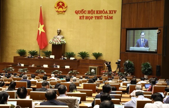 第十四屆國會第八次會議場景。（圖源：越通社）