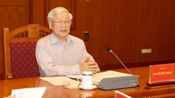 黨中央總書記、國家主席、中央肅貪指委會主任阮富仲。（圖源：越通社）