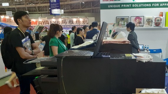 “越南國際紡織暨製衣機械展”(VTG)於今(20)日上午在西貢展會中心開幕。