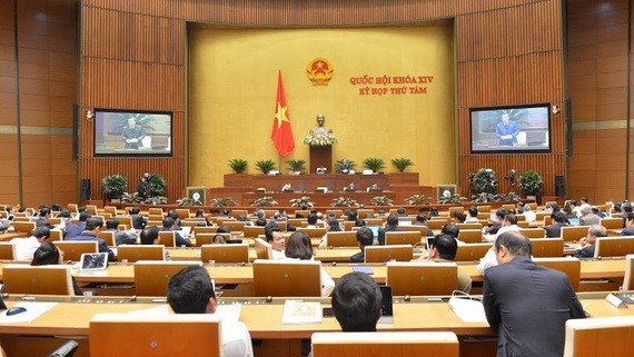 國會第八次會議議事堂現場一瞥。（圖源：Quochoi.vn）