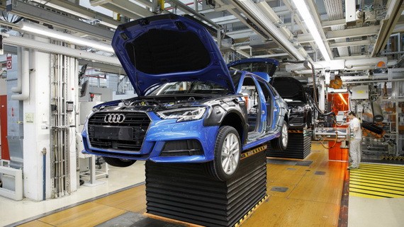 奧迪德國英戈爾施塔特工廠。 （圖源：路透社）