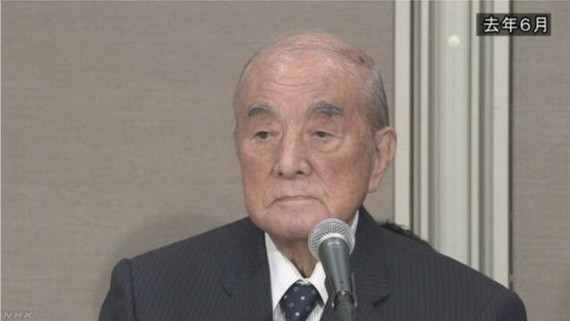 日本前首相中曾根康弘29日上午7時多在東京都內的醫院去世,享年101歲。(圖源:NHK)
