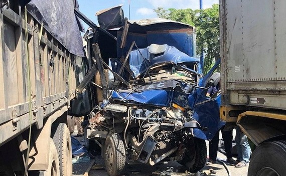 車禍現場。（圖源：VNN）