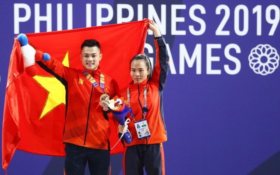 賴家成、王氏玄各奪得舉重項目一枚金牌。（圖源：互聯網）