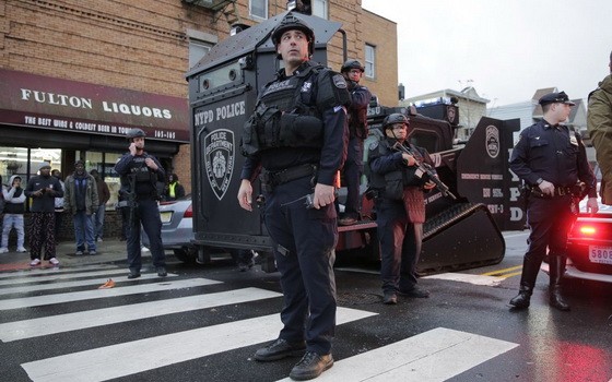 警方在現場封鎖。（圖源：AP）