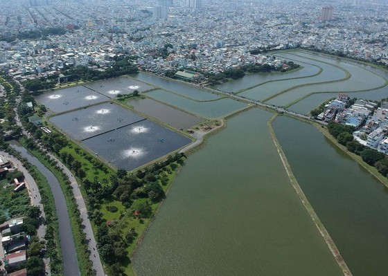 平興和生活廢水處理廠的處理湖。