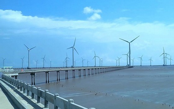 圖為薄寮省風力發電場一瞥。（圖源：互聯網）