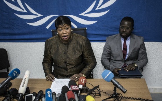 國際刑事法院檢察官本蘇達（左）。（圖源：AFP））