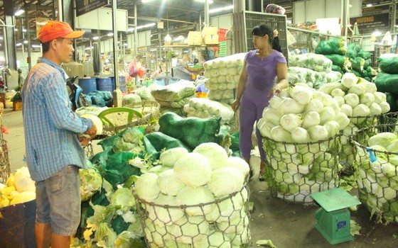 圖為福門集散市場果蔬攤位一瞥。（圖源：仁山）