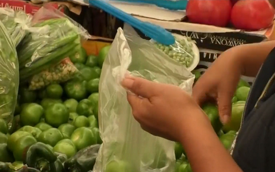 墨西哥首都墨西哥城開始實施限制使用塑料製品的法律，禁止商店免費提供塑料袋。（圖源：VTV）