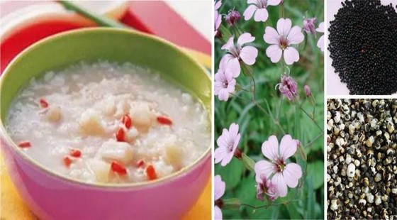 王不留行丹參粥。（示意圖源：互聯網）