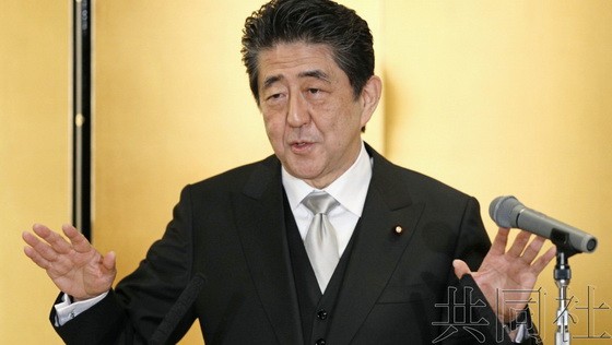 日本首相安倍晉三。（圖源：共同社）