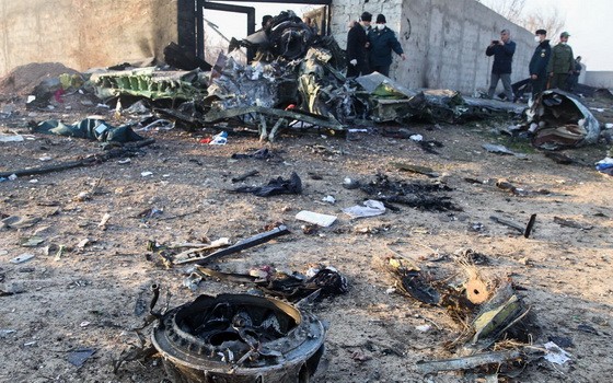 墜機現場一片狼藉。（圖源：Getty Images）