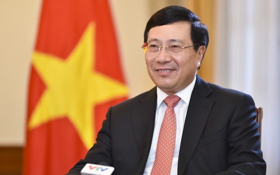 黨中央政治局委員、政府副總理、外交部長、越中雙方合作指委會越南分會主席范平明。（圖源：互聯網）