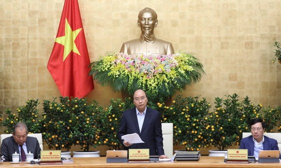 政府總理阮春福會上發言。（圖源：越通社）