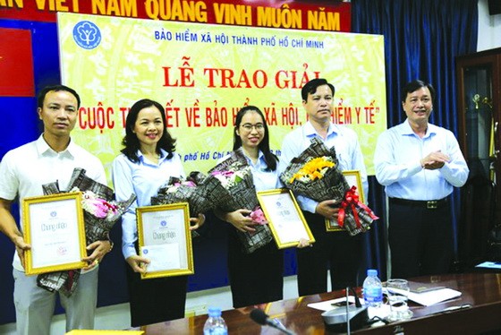 社醫保政策徵文比賽頒獎儀式一瞥。（圖源：互聯網）